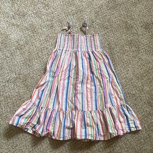 H&M Striped with silver Dress 5/6 Y